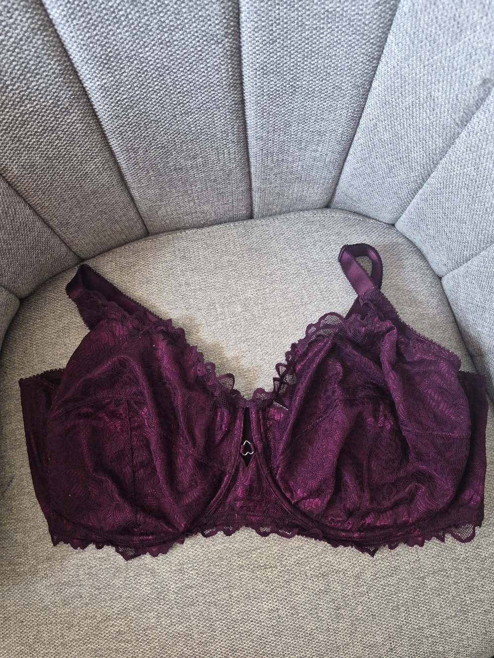 Penningtons Plum Lace Underwire Bra - Deep Purple